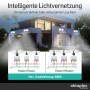 Oktaplex LED Außenstrahler: Hausbeleuchtung mit Master/Slave & Master/Master Schaltung, max. 500W Schaltleistung.