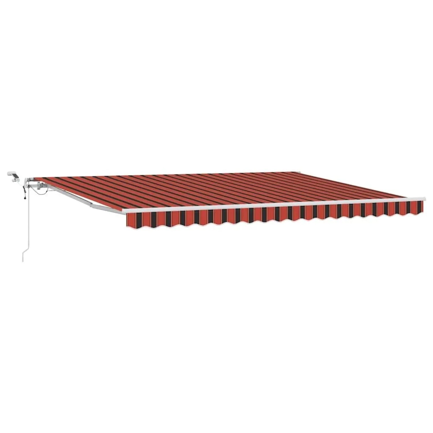 vidaXL Einziehbare Markise Orange und Braun 450 x 300 cm 3330878