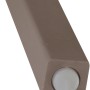 Detailaufnahme: Bein vom Siena Garden Stapelsessel in Taupe mit Bodenschoner.