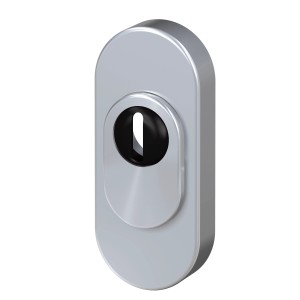 BASI Schutzrosette SR 100 ZA Edelstahl für Panzerriegel PR 800/900 mit Kernziehschutz.