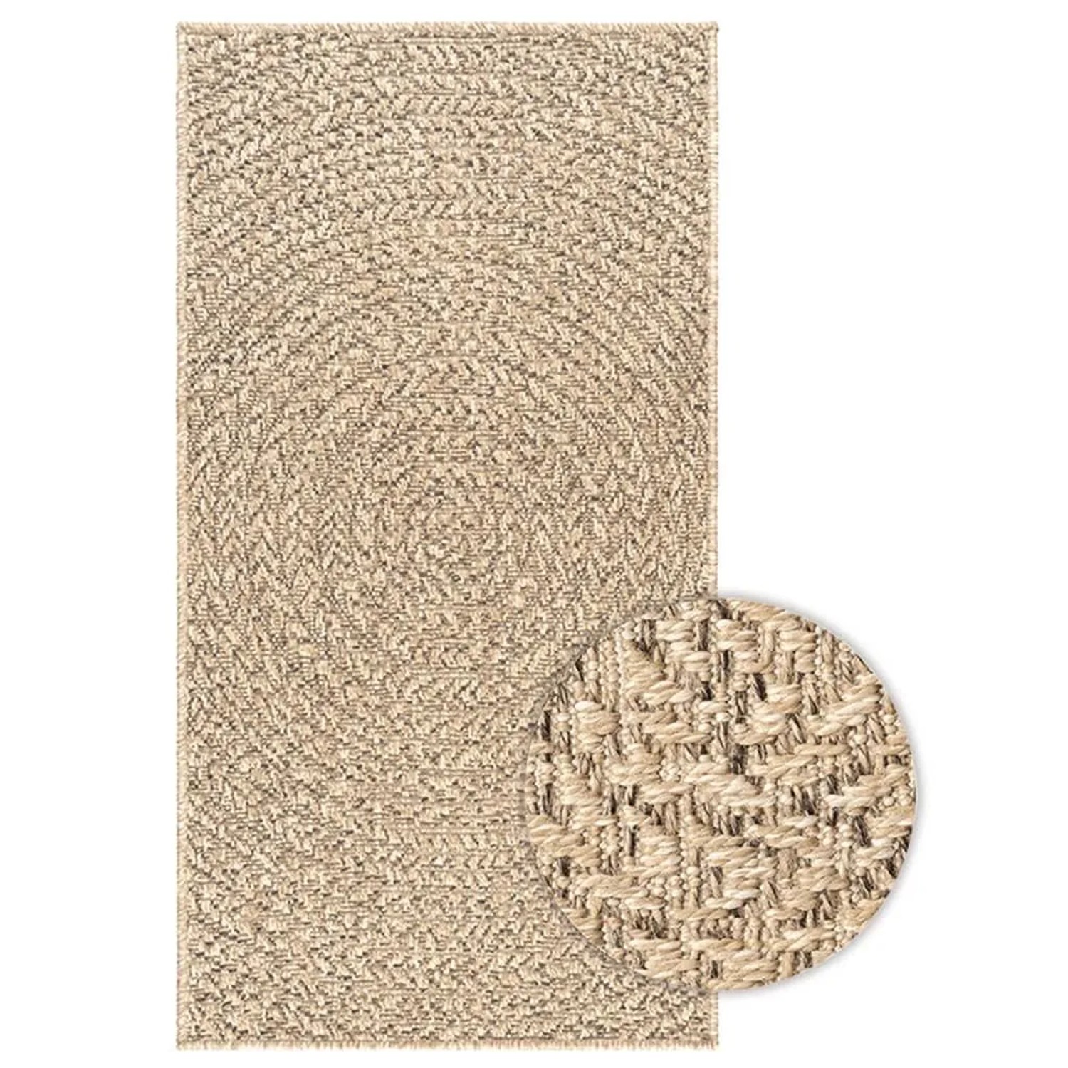 vidaXL Teppich ZIZUR 60x110 cm Jute-Optik Indoor und Outdoor 4006158_3
