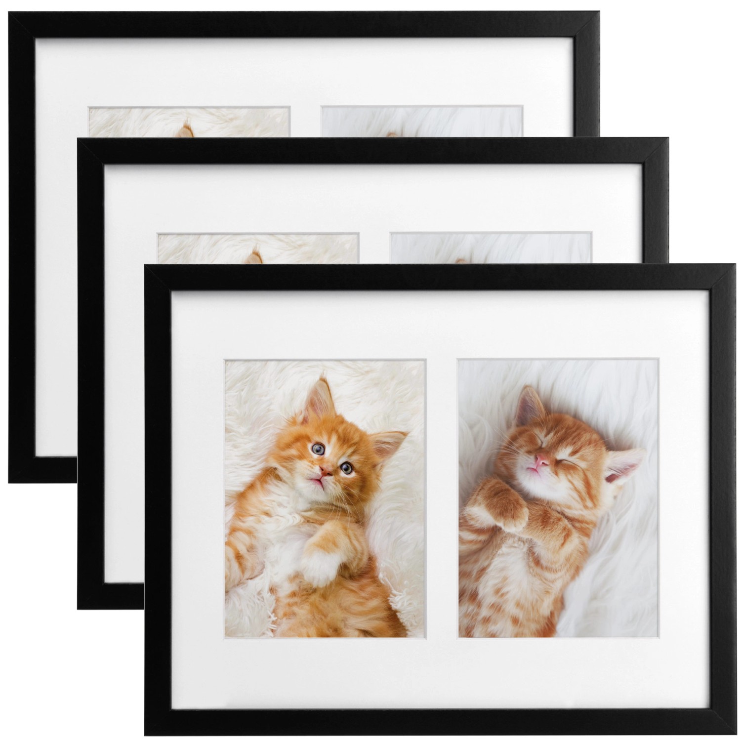 Bomoe Galeria Bilderrahmen 2 Bilder 9x13cm Schwarz 3tlg günstig online kaufen