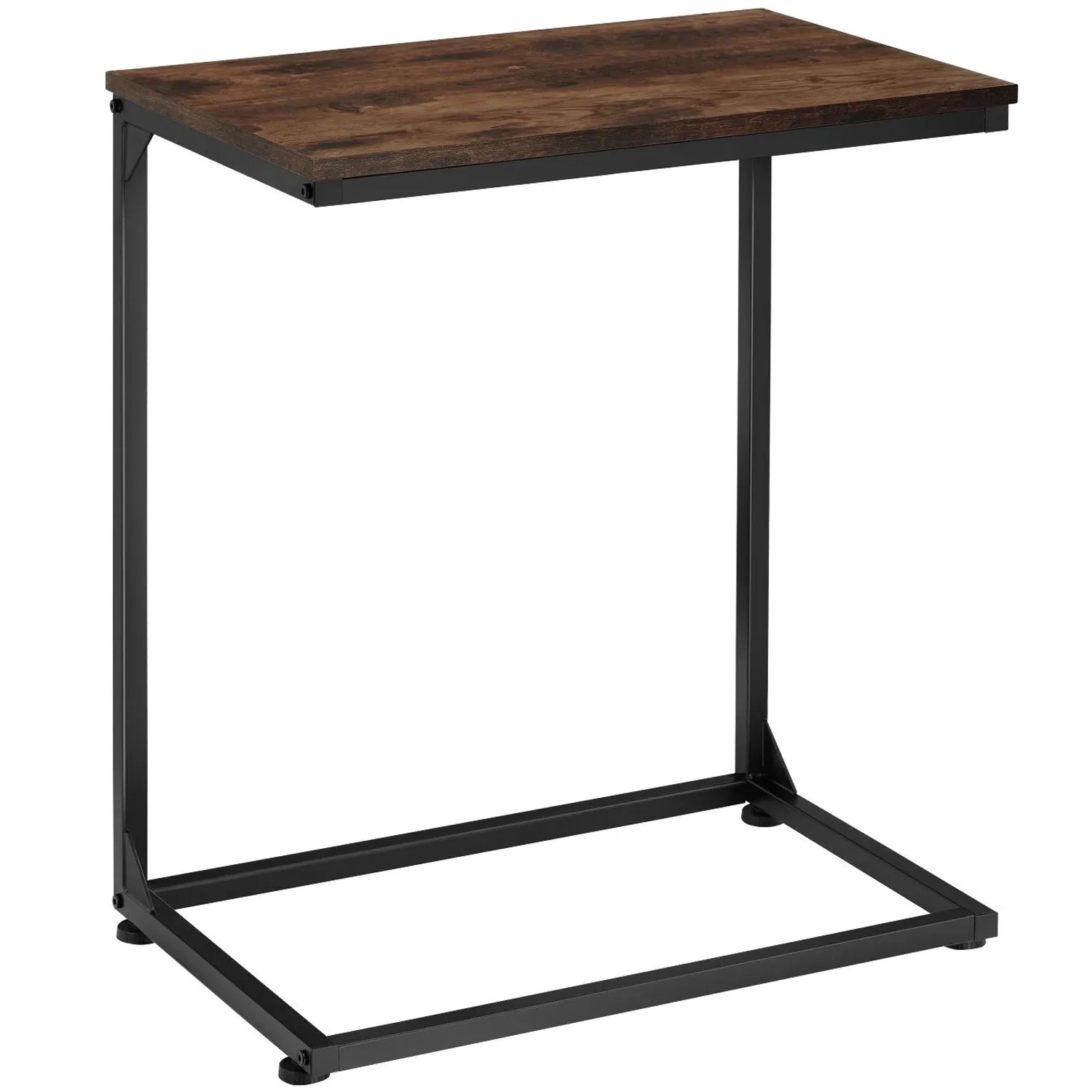 Tectake Beistelltisch Cardiff Industrial Style Holz und Stahl  35 x 55 50 x 67 cm Industrial Holz Dunkel  Rustikal
