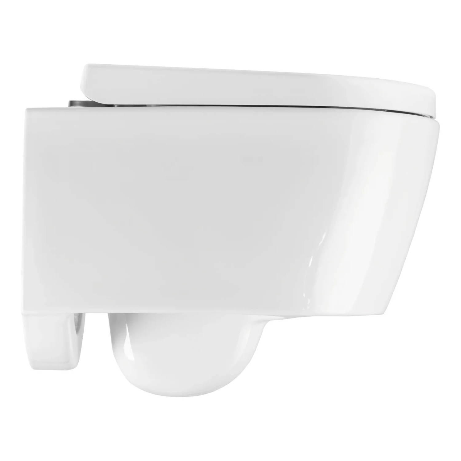 Calmwaters Wand-WC Spülrandlos Set WC-Sitz Absenkautomatik 
