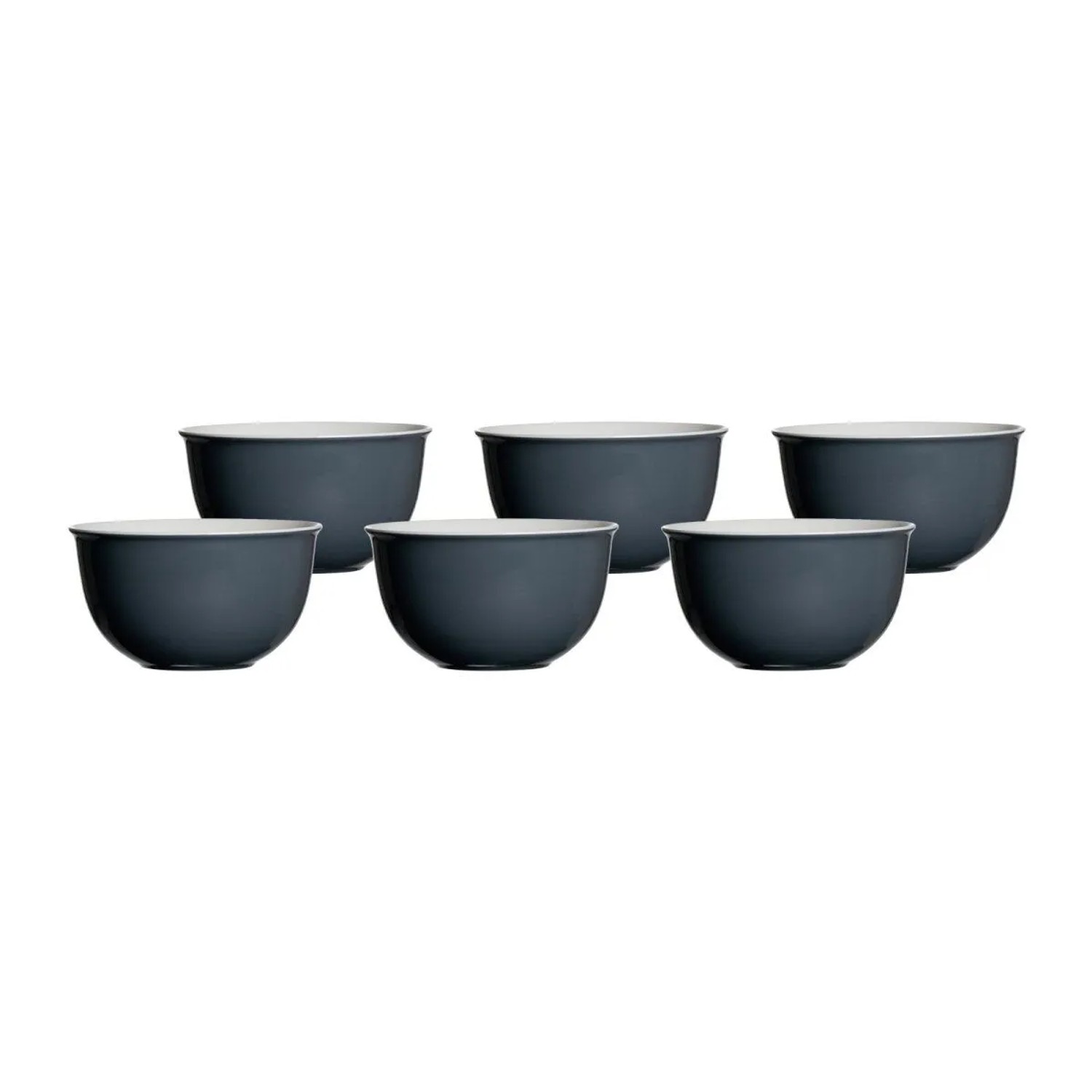 Ritzenhoff & Breker DOPPIO Müslischalen 14 cm 6er Set Anthrazit
