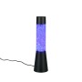 LED-Tischleuchte Martini mit RGB-Farbwechsel und Glitzereffekt, schwarz matt.