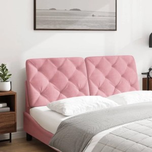 vidaXL Kopfteil-Kissen Rosa 140 cm Samt 374732