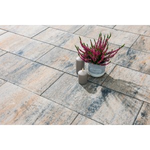 Diephaus Pflasterstein Mileo Muschelkalk, 60x30x8 cm, für Terrasse & Hofeinfahrt.