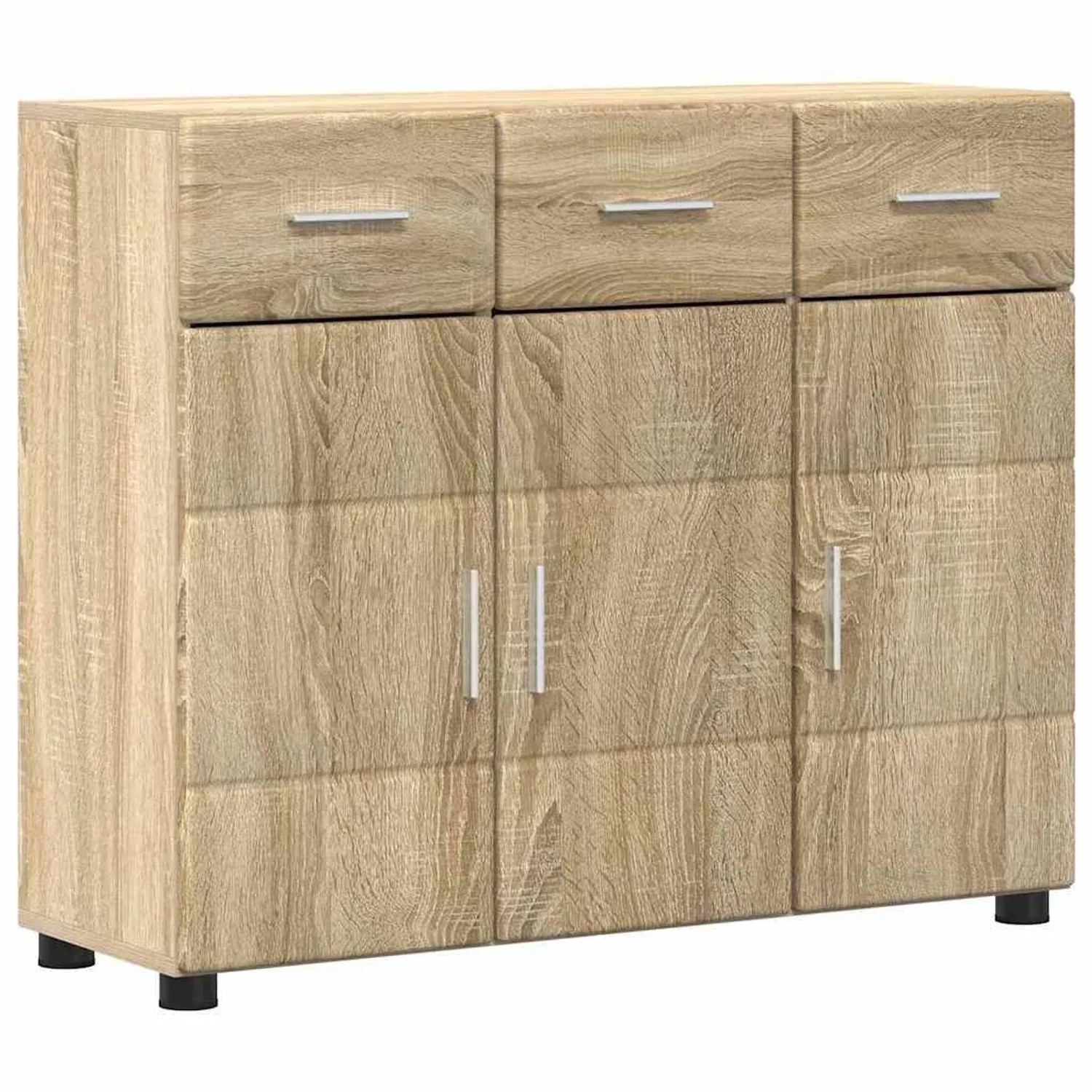 vidaXL Sideboard FLORIN Sonoma-Eiche 88,5 x 30,5 x 73 cm Holzwerkstoff 880313