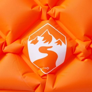 vidaXL Aufblasbare Isomatte mit Kissen Orange 4007109