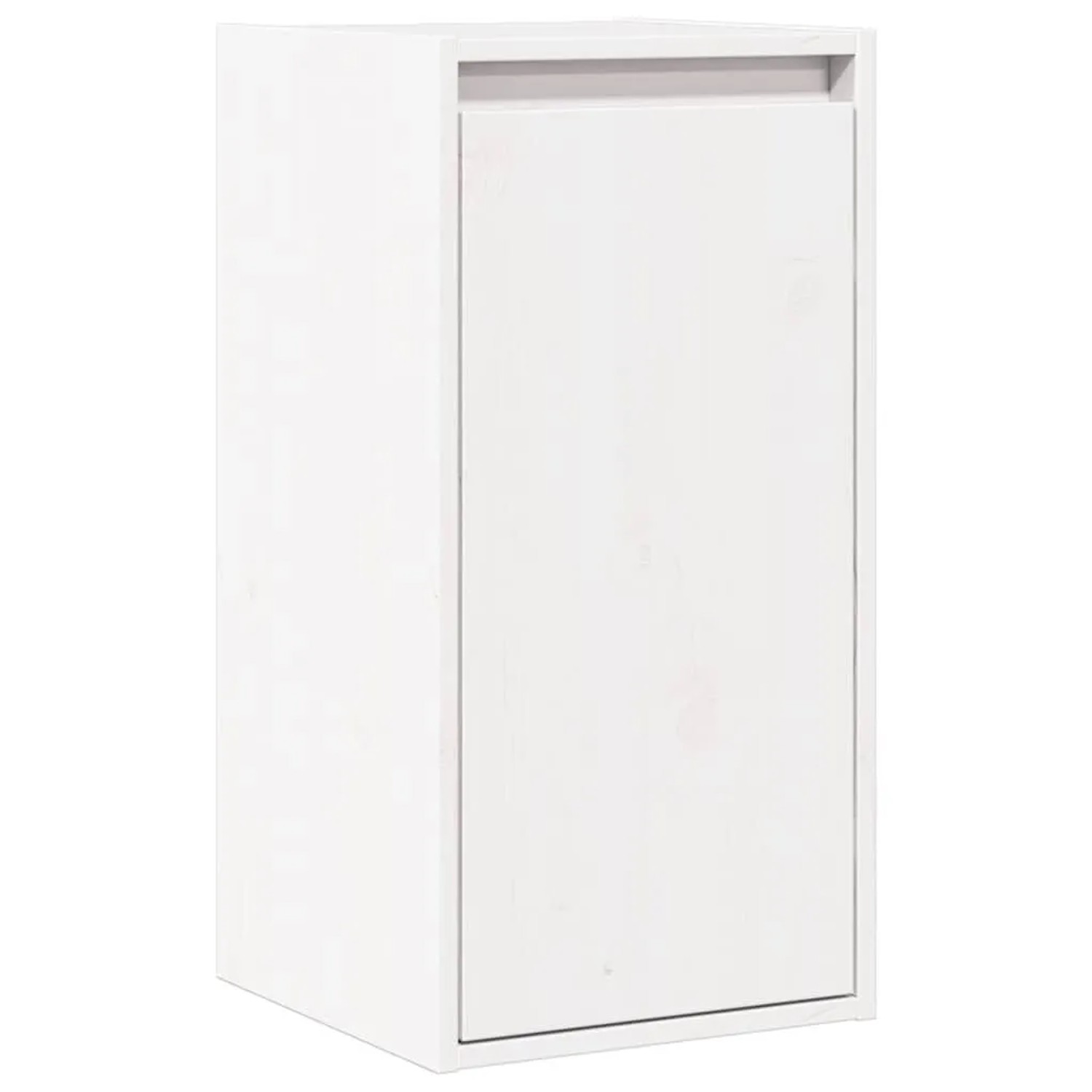 vidaXL Wandschrank Weiß 30x30x60 cm Massivholz Kiefer 813487