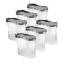 8er Pack Bestlivings Gewürzdosen/Schüttdosen 300ml, anthrazitfarbener Deckel, aus Kunststoff.