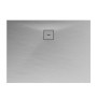 Rechteckige Schulte Duschwanne ExpressPlus, 140x90 cm, grau, aus Mineralguss mit Ablauf