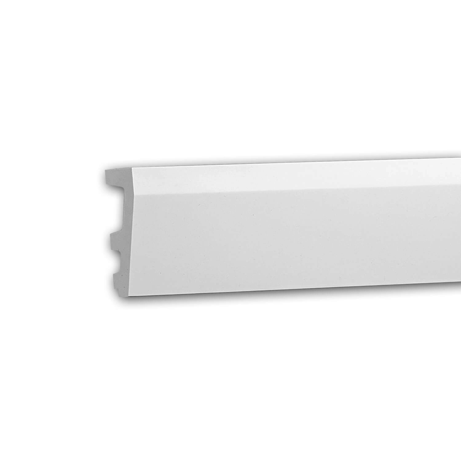 PROFHOME 151388 Wandleiste Friesleiste Fensterumrandung Stuckleiste 2 m 200 cm x 2,5 cm x 9 cm Weiß
