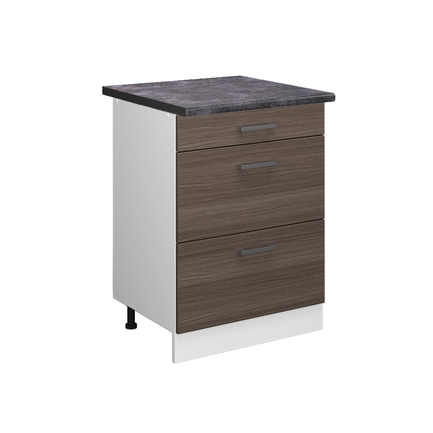 Thumbnail - Vicco Küchenunterschrank R-Line Grau/Weiß 60 cm mit Schubladen AP Anthrazit