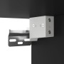 Detailaufnahme: Schwarzer VidaXL TV-Wandschrank (40x34,5x60 cm) mit Montagebeschlägen.