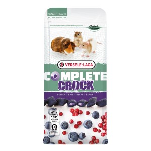 Versele-Laga Complete Snacks Crock Berry, Nager-Snack mit Beeren, Vitamine und Omega-3 für Kaninchen und Nagetiere.