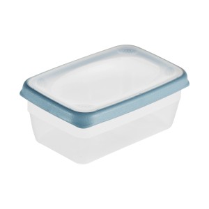 Keeeper Frischhaltedose Franco, 0,6 l, transparent mit blauem Deckel.