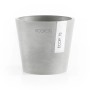 Ecopots Amsterdam Mini Pflanztopf, weißgrau, 10,5 cm. Ideal für Innenräume.