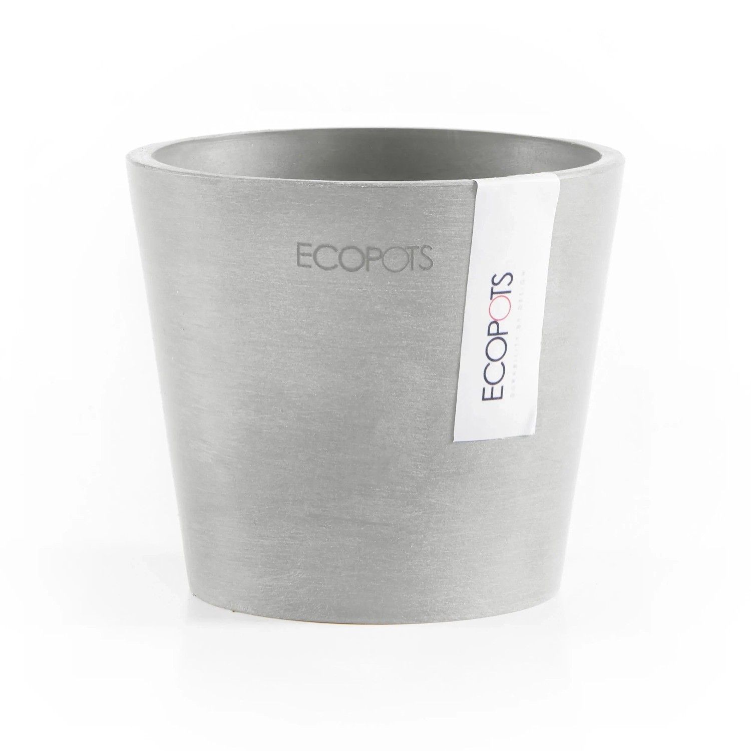 Ecopots Pflanztopf Amsterdam Mini Weißgrau 10,5 cm günstig online kaufen