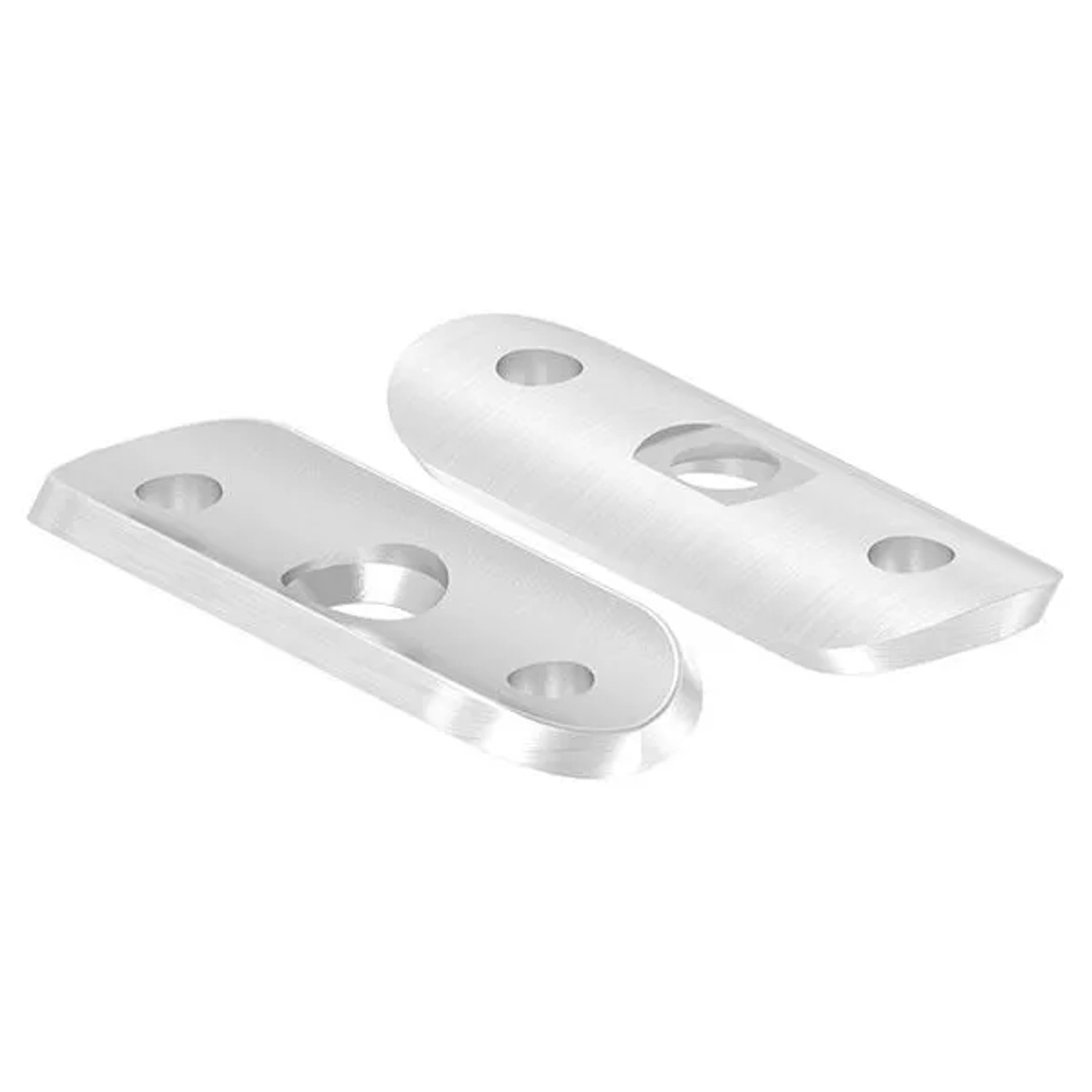 FeNau Handlaufanschlussplatte 63x25x4 mm Für Rohr Ø 33,7 mm V2A