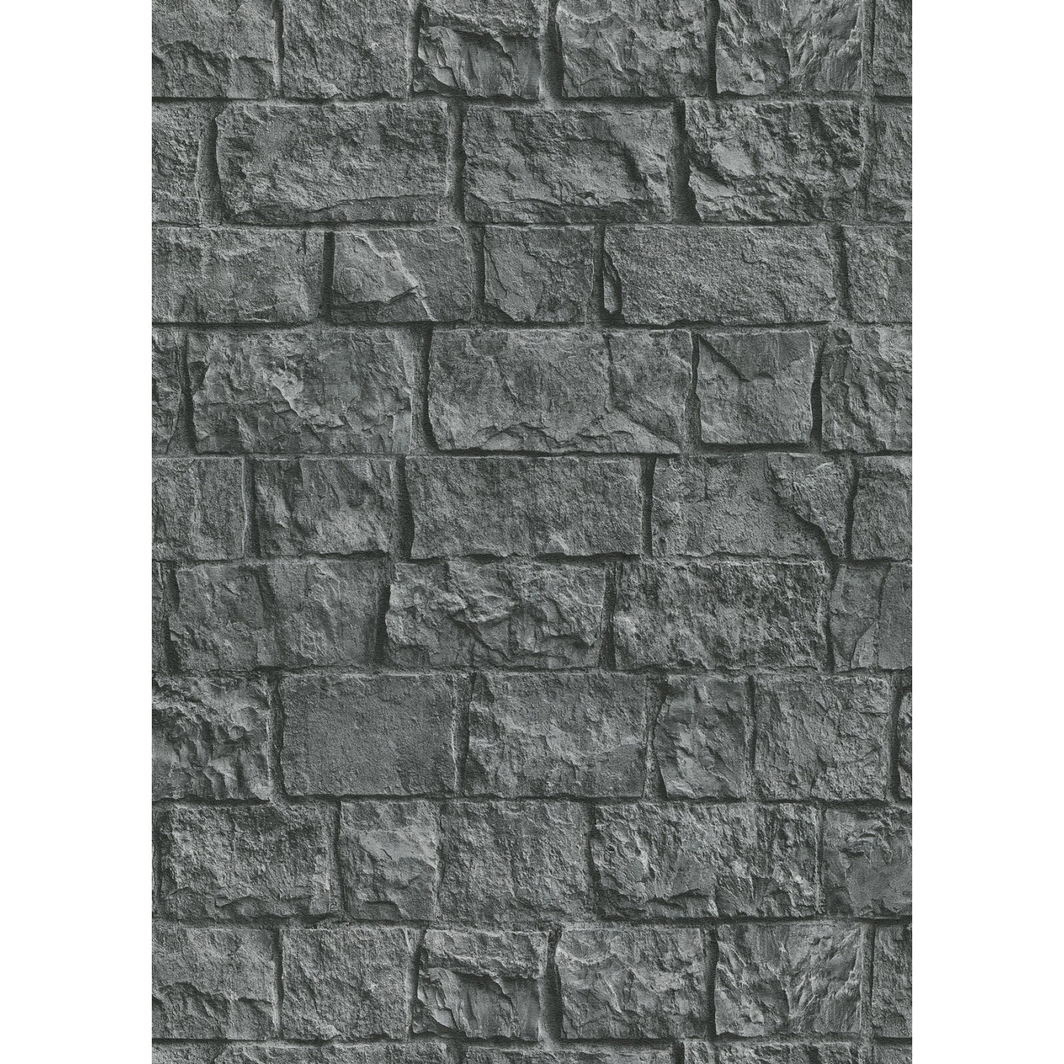 Erismann Vliestapete Stones Groß 10,05 m x 0,53 m Dunkelgrau