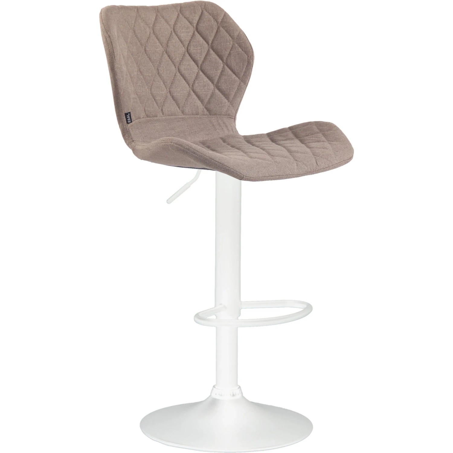 CLP Barhocker Cork Stoff Taupe/Weiß