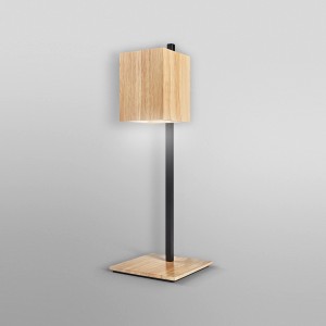 Ledvance Smart+ WiFi Tischlampe Decor Holz/Schwarz, 45,8 cm. Smarte Leuchte für Wohnraum und Büro.