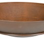 Braune Siena Garden Feuerschale Rusty (Ø 48 cm) aus Gusseisen mit Stahlunterstand und Griffen.