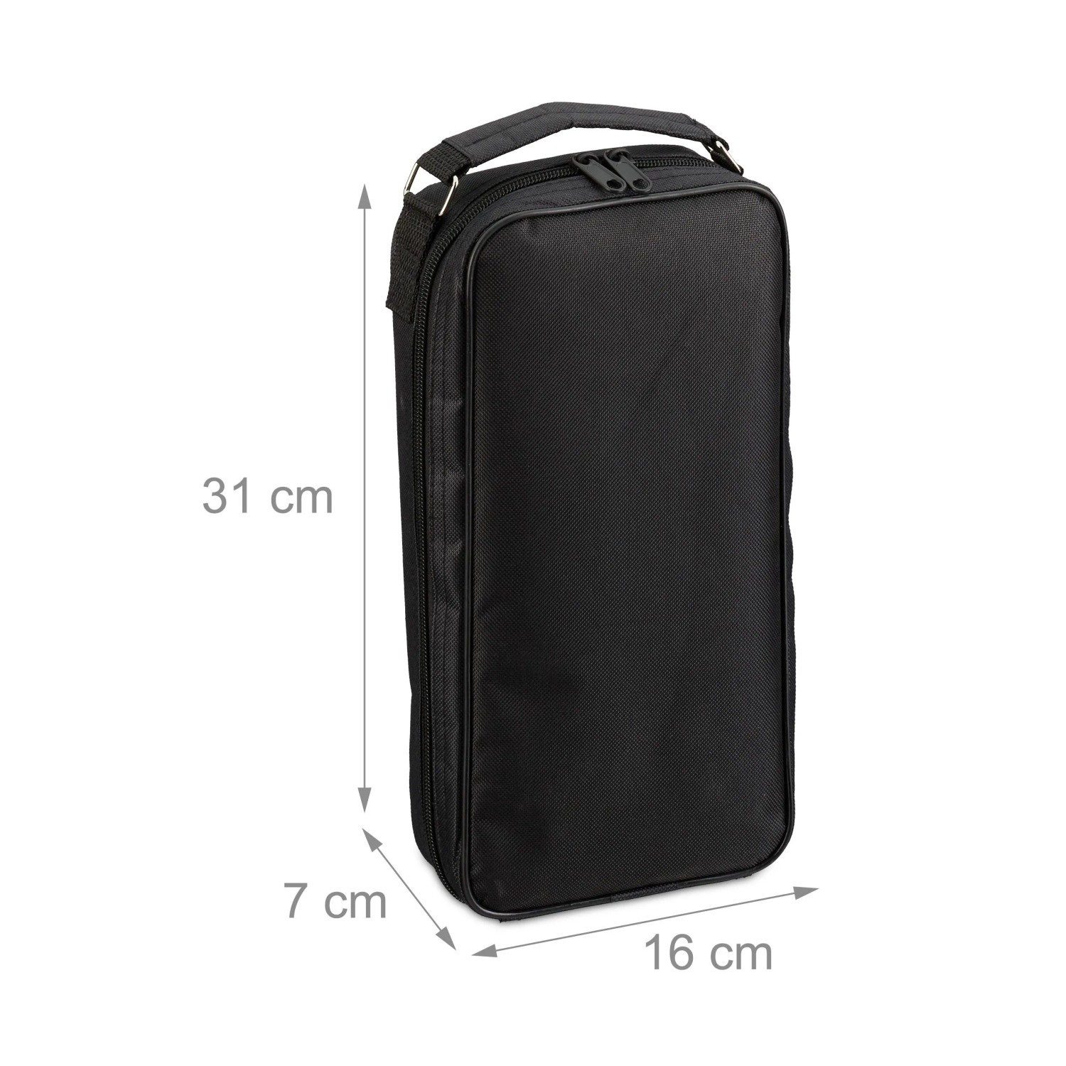 Relaxdays Boule-Kugeln 8er Set Stahl Schwarz mit Tragetasche Abstandsmesser ø 7,2 cm 6,1 kg_4