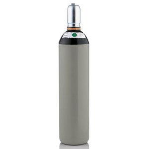 Graue Stickstoff 3.0 T20 Gasflasche für Leergut zur vielseitigen Nutzung.