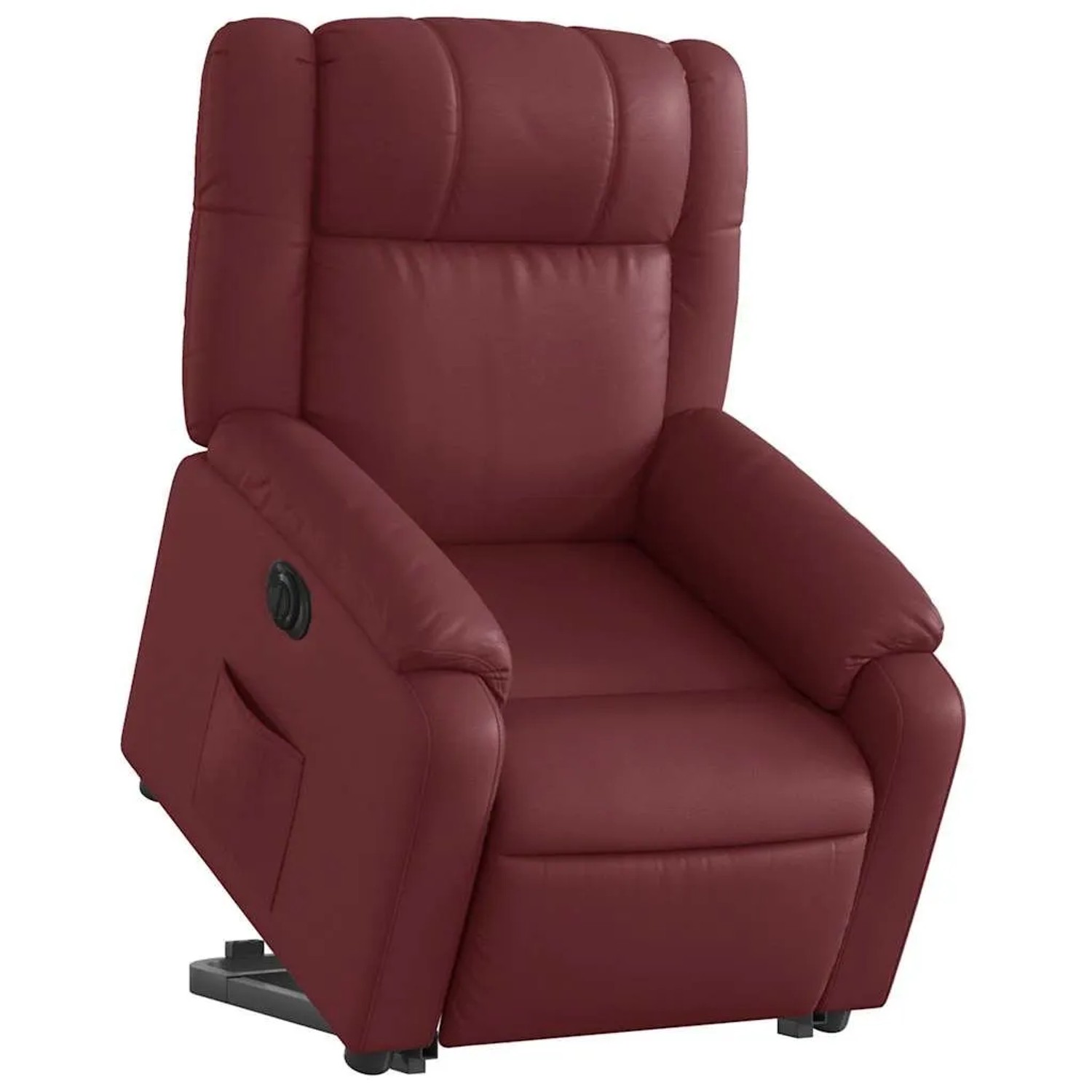 vidaXL Relaxsessel mit Aufstehhilfe Elektrisch Weinrot Kunstleder 3205168