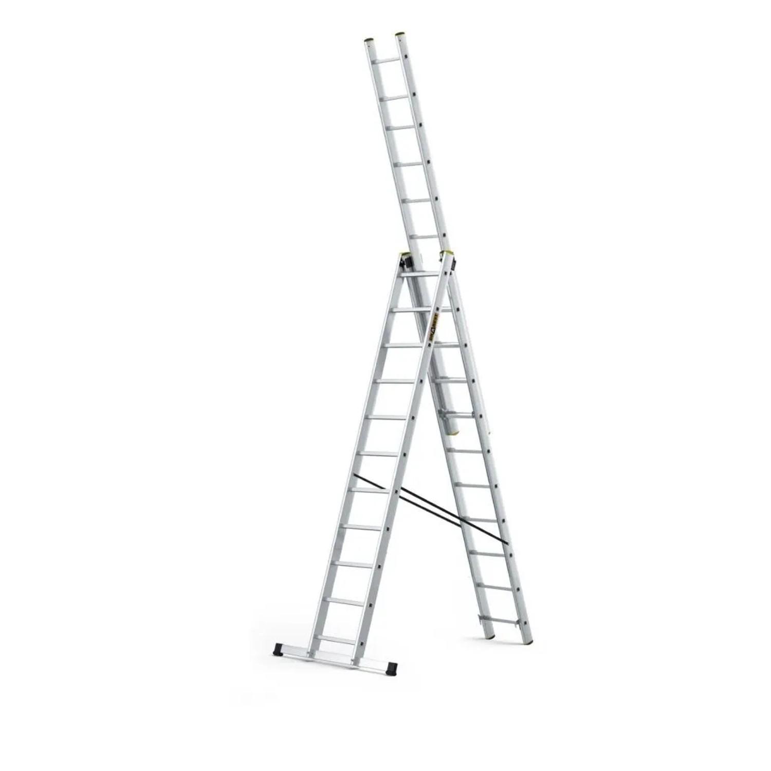 DRABEST Aluminium Multifunktionsleiter PRO 3x11 Tragfähigkeit 150 kg