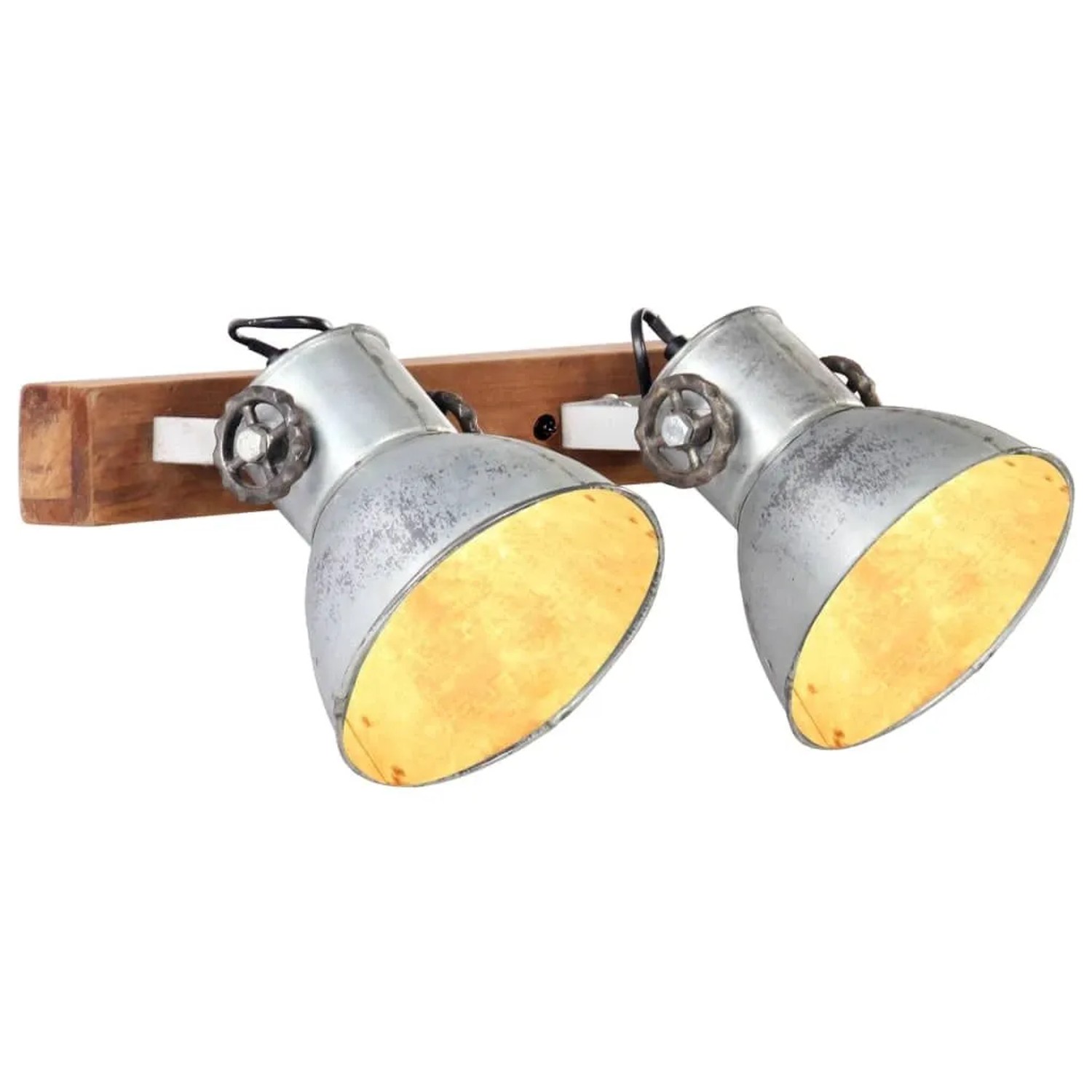 vidaXL Wandlampe Industriestil Silbern 45x25 cm E27 320503