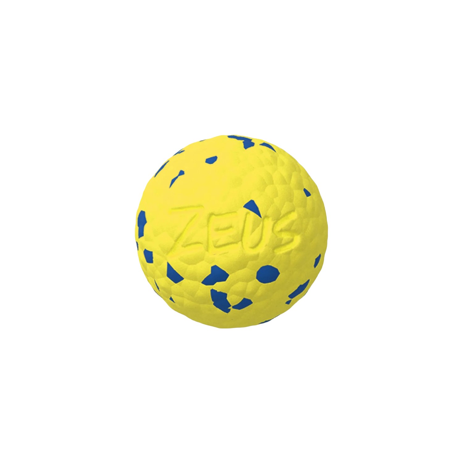 Zeus Hundespielzeug Nitro Ball mit Gewicht M Ø 6,3 cm Gelb-Blau