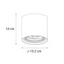 QAZQA Design Aufbaustrahler Weiß GU10 111mm Impact_4