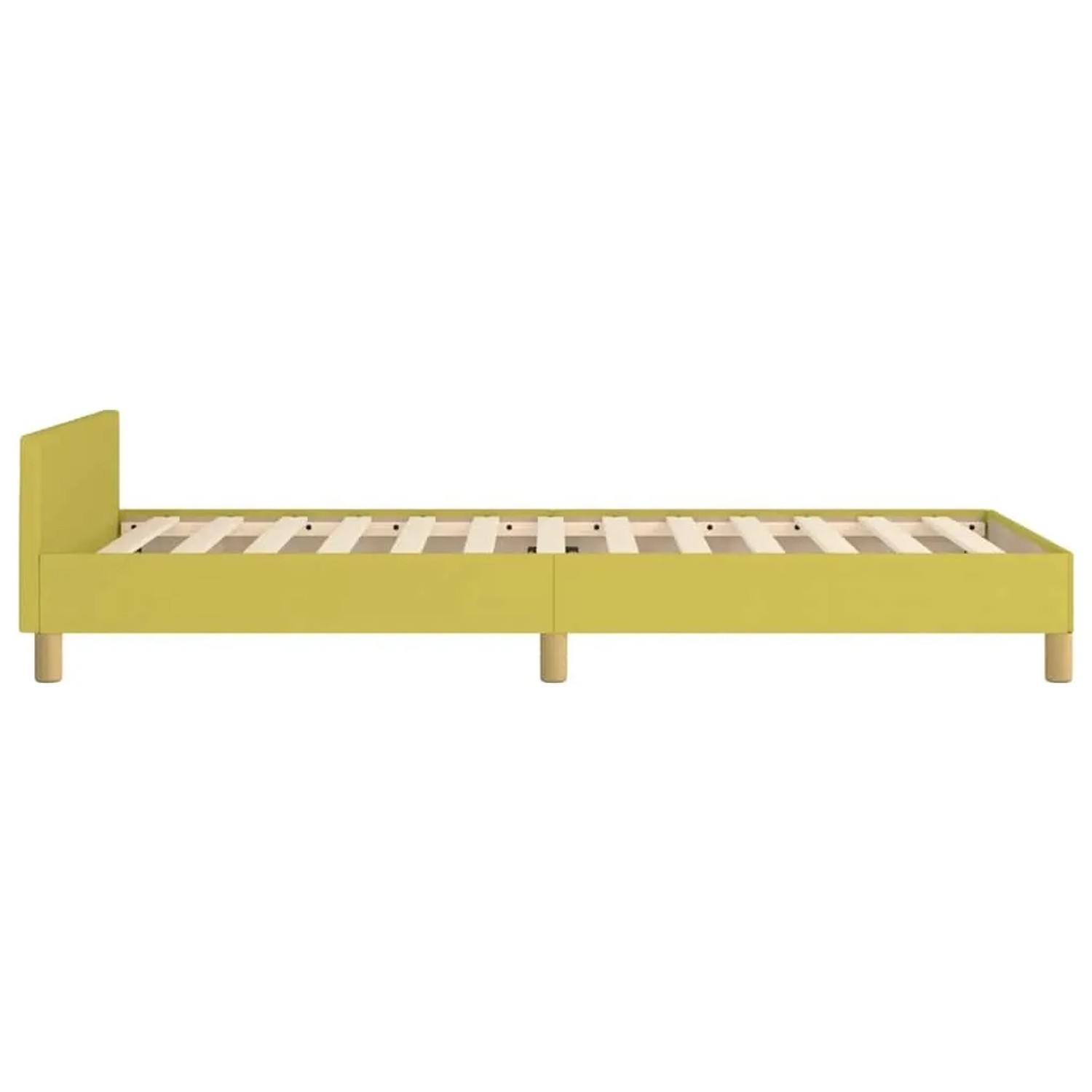 vidaXL Bettgestell Ohne Matratze Grün 100x200 cm Stoff 347398_7
