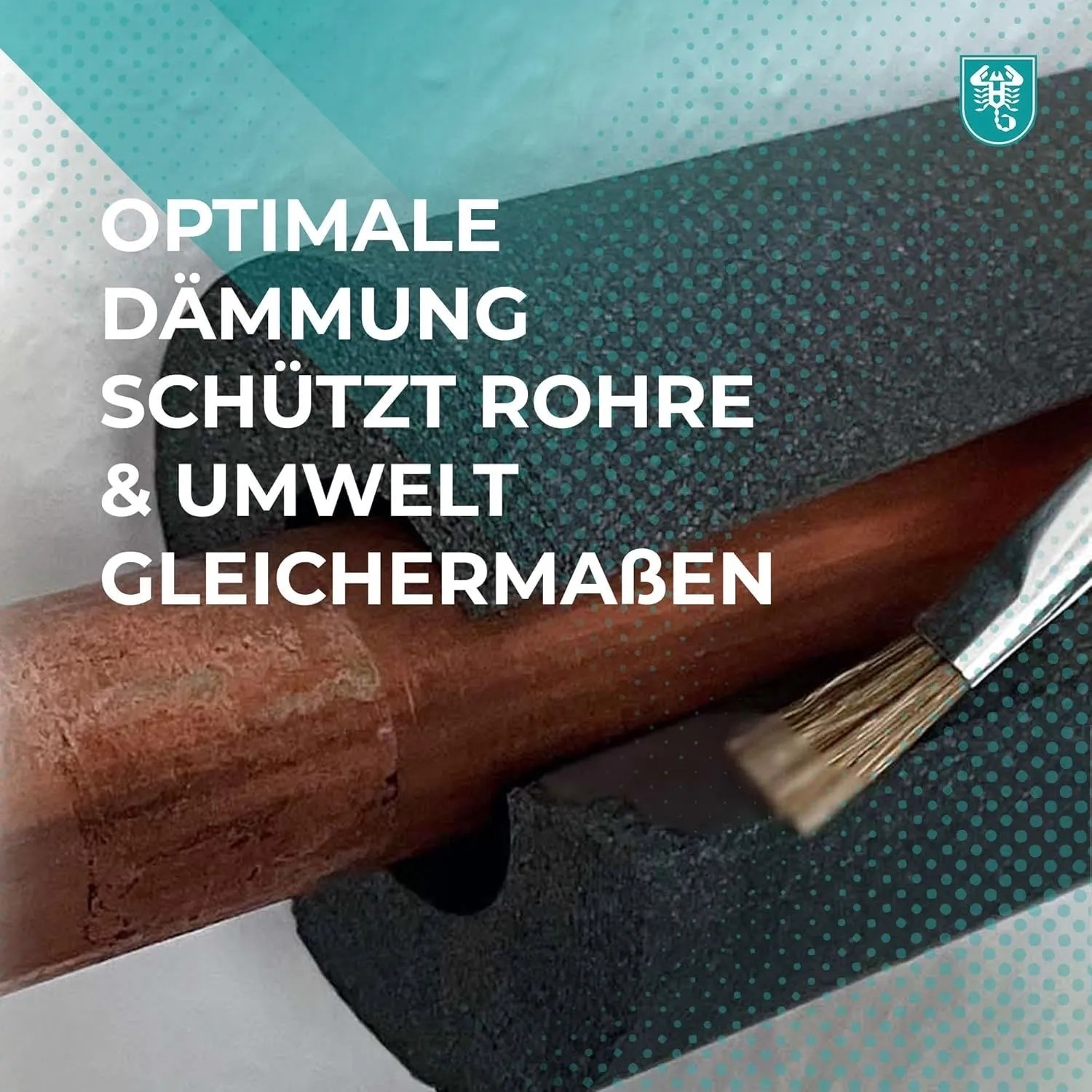 Scorprotect Kautschuk Rohrisolierung 2 M Stange GRAU 22 MM X 10 MM_6