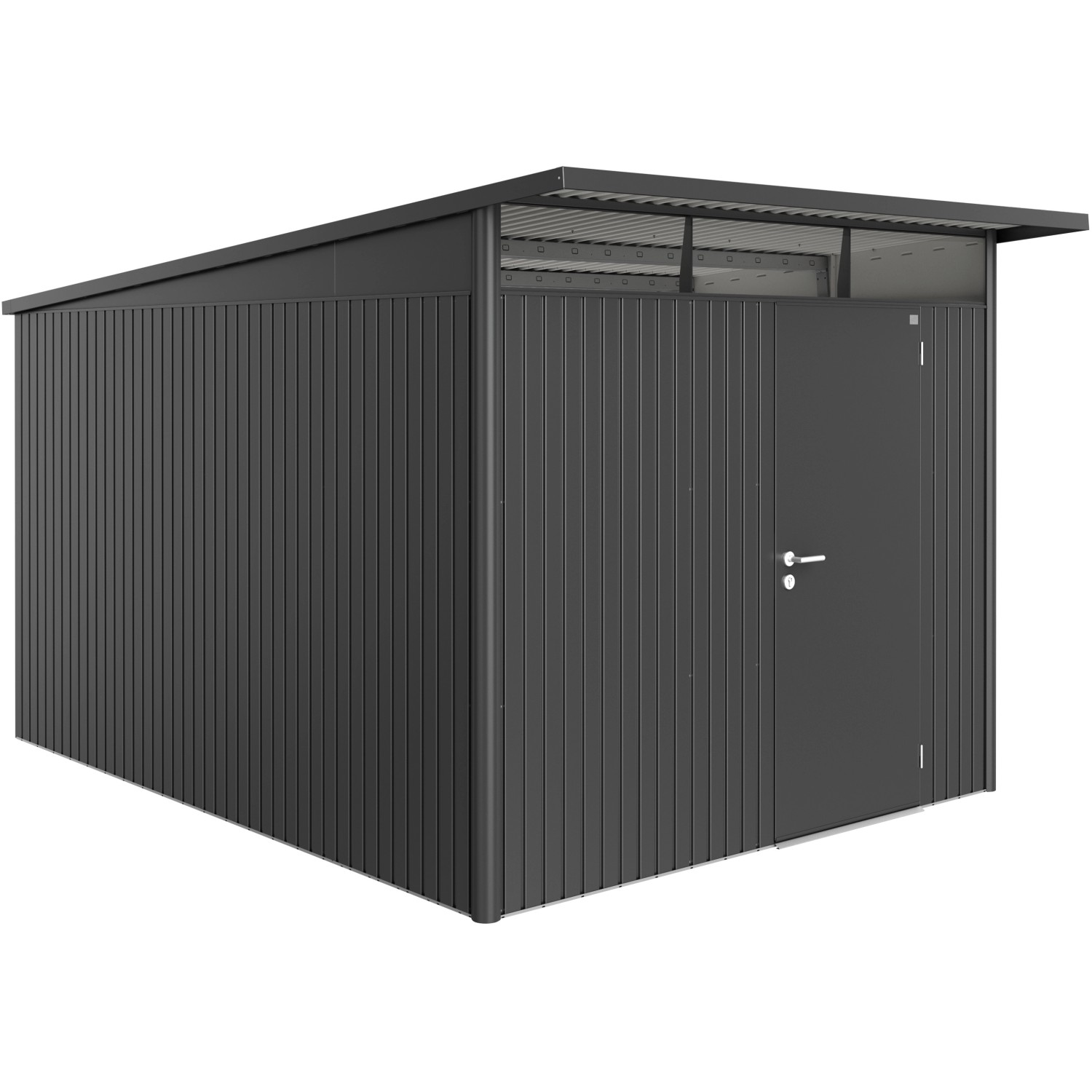 Biohort Metall-Gerätehaus AvantGarde Dunkelgrau-Metallic 8,7 m²