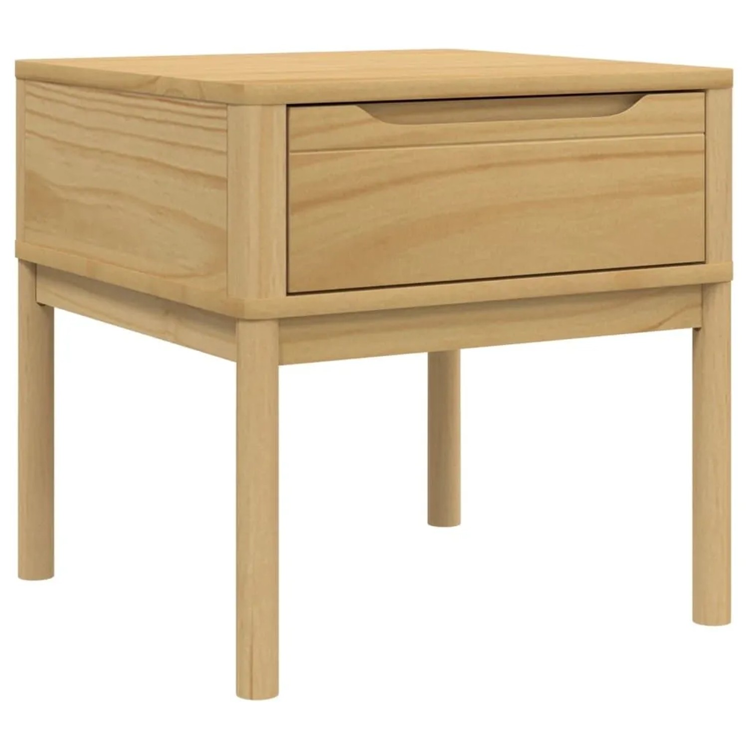 vidaXL Lampentisch FLORO Wachsbraun 55x55x54 cm Massivholz Kiefer 374026