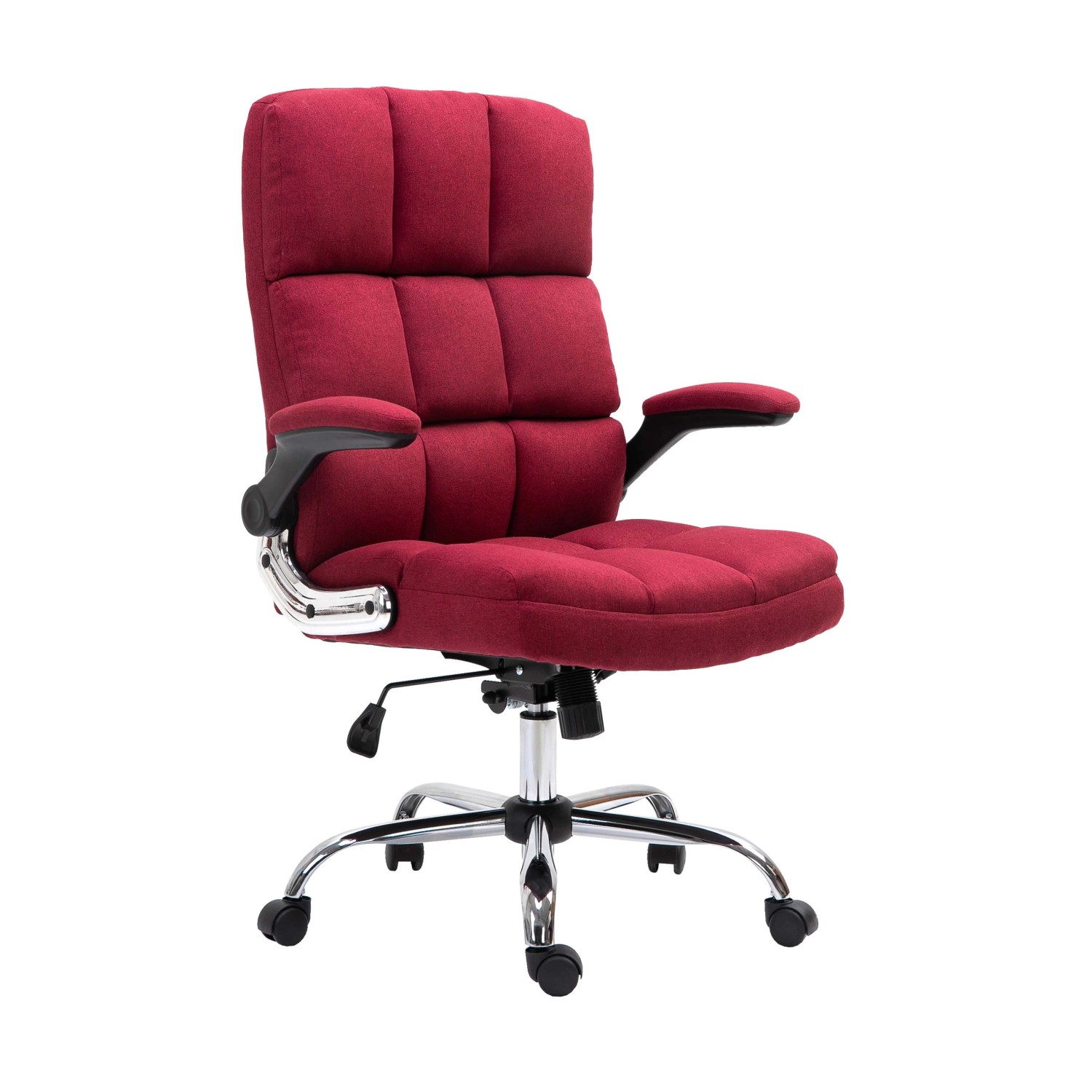 MCW Bürostuhl J21 Stoff/Textil Weinrot günstig online kaufen
