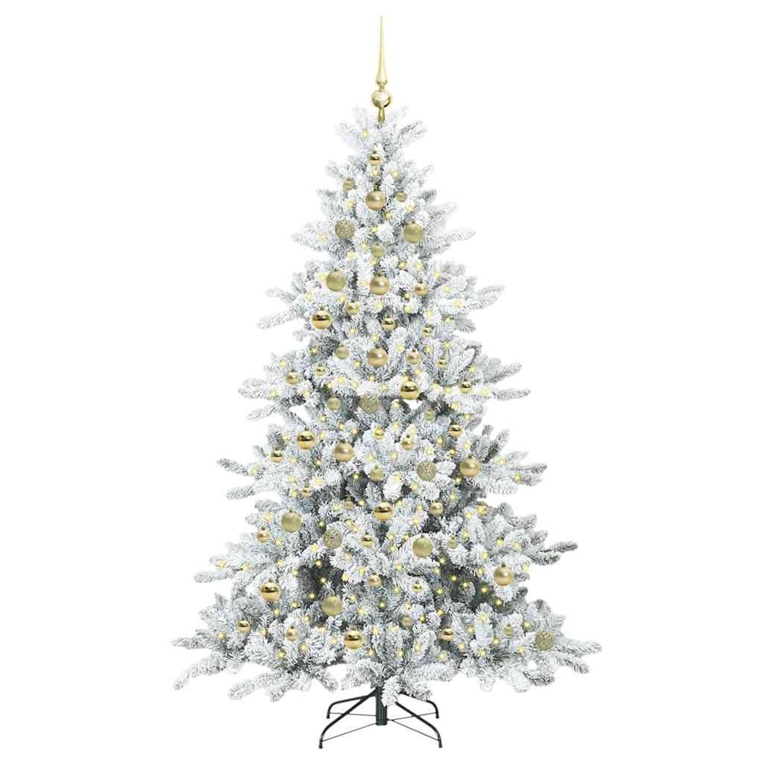 Thumbnail - vidaXL Künstlicher Klappbarer Weihnachtsbaum mit 300 LEDs 210 cm PVC 3397735