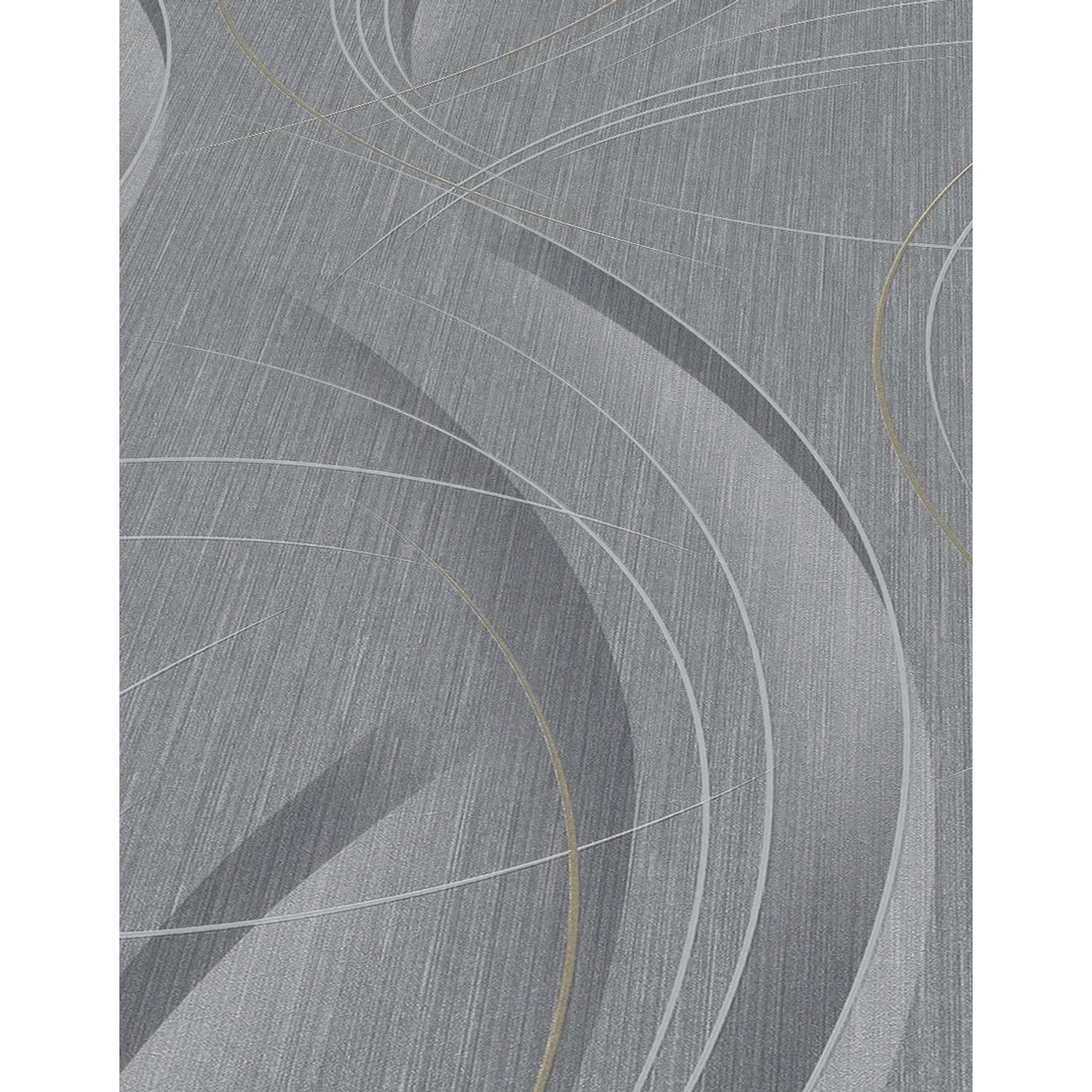 Graue Erismann Vliestapete mit abstraktem Linienmuster, Guido Maria Kretschmer Fashion for Walls.