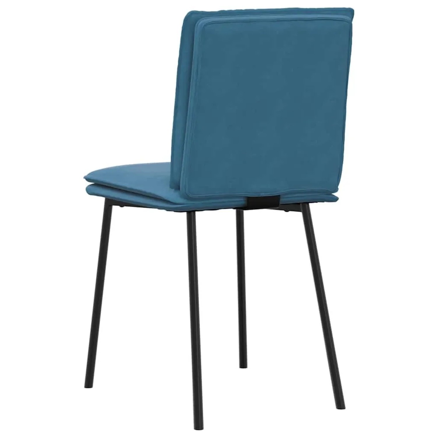 DELUKE Esszimmerstühle VERA 6er Set Blau Samt Polsterstühle Küchenstuhl Wohnzimmerstühle Essstühle Bequem_6