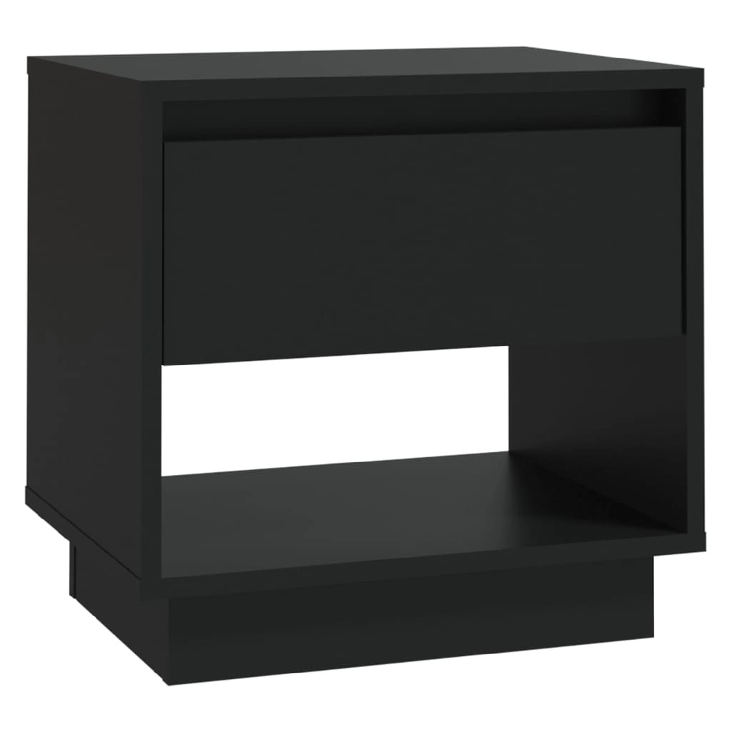 vidaXL Nachttisch Schwarz 45x34x44 cm Holzwerkstoff 809514