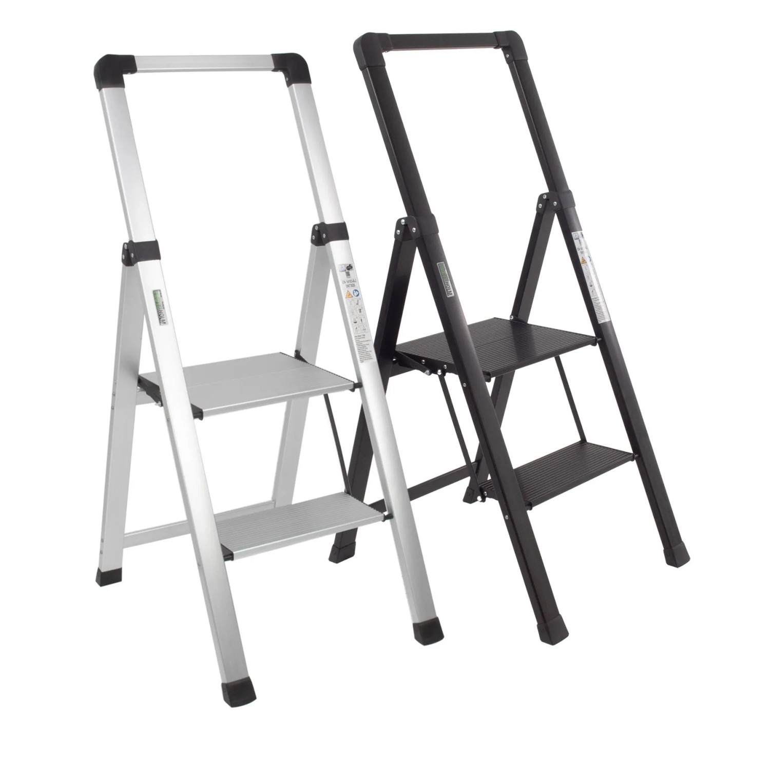 TRUTZHOLM Alu Trittleiter 2 Stufig Klappbar Handlauf 150kg Anti Rutsch Trit günstig online kaufen