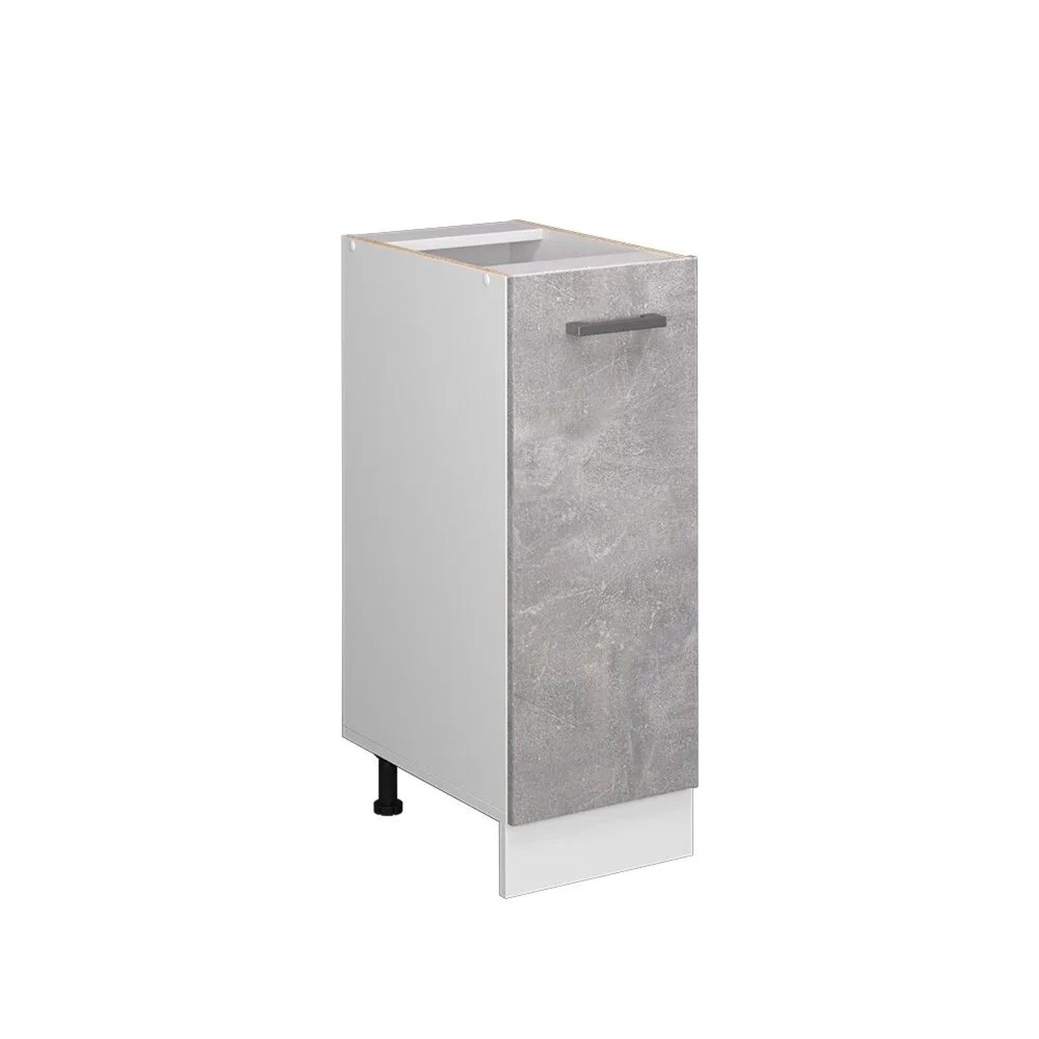 Vicco Apothekerschrank R-Line Medizinschrank für die Küche Beton Weiß 30 cm ohne Arbeitsplatte