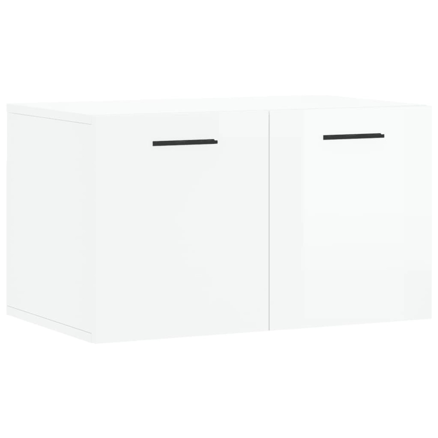 vidaXL Wandschrank Hochglanz-Weiß 60x36,5x35 cm Holzwerkstoff Modell 9 günstig online kaufen