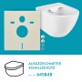 baliv Wand WC-Set Davenport, Tiefspüler, spülrandlos, verkürzte Bauform, weiß.