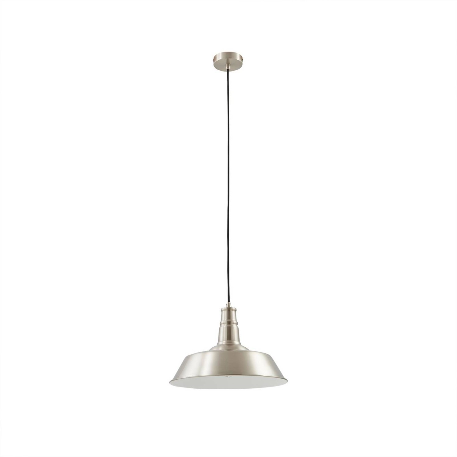 Lindby Pendelleuchte Laylan 10030684 Modern in Alu aus Metall 1-flammig E27 Wohnzimmerleuchte